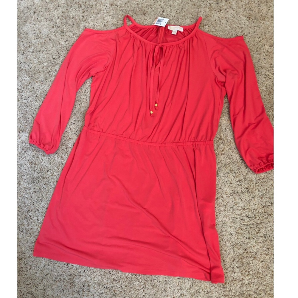 Coral dress by Michael Kors